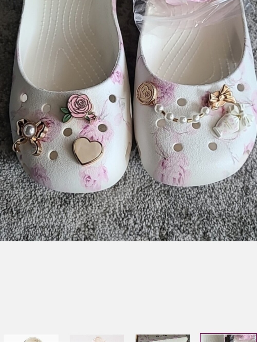 NWT loveshackfancy x crocs Classic Ballet Flat - Picture 7 of 9